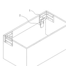 Armoire à coin fixe réglable