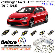 10 Bulbs Deluxe Interior LED Light Kit Xenon White For MK7 Volkswagen Golf GTI