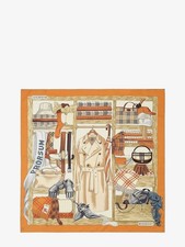 Burberry Orange Silk Foulard