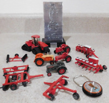 Case IH Tractor With Plows And Attachments And Metal Award Lot 12 Piece