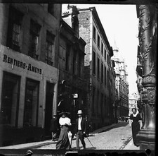 BRUSSELS 1911 - negative glass - Rue de l'Etuve Belgium - 1462-8
