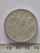 PIECE 500 FRANCS BELGIQUE 1980 150 ans d'indépendance de la Belgique Ref22392J