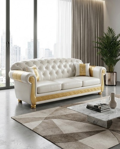 Canapé chesterfield lit - lit, 3