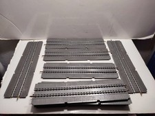 JOUEF HO LOT DE 10 RAIL DROIT AVEC PASSAGE PONT GRIS  BON ETAT