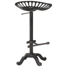 Tabouret de Bar Noir Fonte