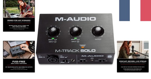 Audio track solo - m-audio, m-track