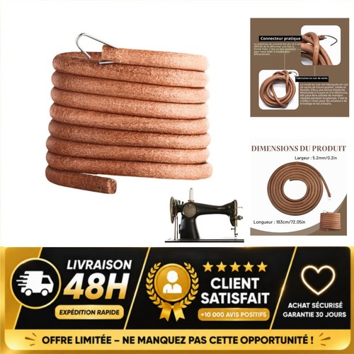 Courroie cuir 183 - , machine