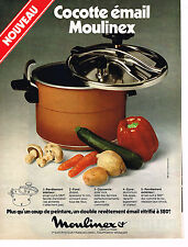 1977 ADVERTISING 054 MOULINEX Enamel Minute Cooker