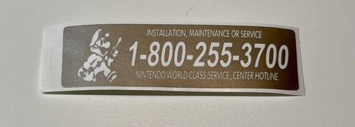 Replacement service sticker - replacement,