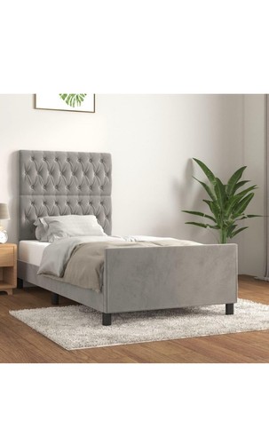 Lit velours 90x200 - 90x200,