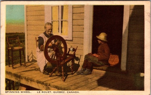 Vintage postcard spinning - vintage,