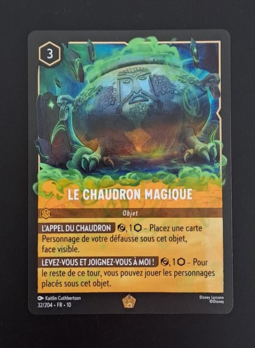 Carte lorcana chaudron - carte,