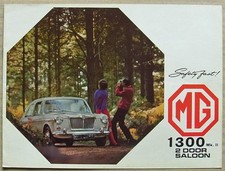 MG 1300 Mk II 2 Door Saloon Car Sales Brochure 1969 #2587/A 2/69