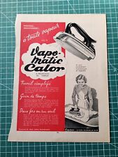 ZM138 Beautiful Advertising circa 1930 Vapo-Matic Heat Iron Home Appliance