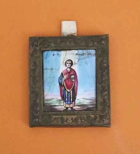 Ancienne icône religieuse - ancienne,