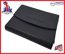 GENUINE MERCEDES HANDBOOK DOCUMENT FOLDER LEATHER WALLET A B C E D S CLASS GLE