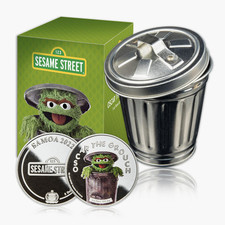 Sesame Street Gift Oscar the Grouch 1oz Silver Coin with Trash Can Samoa $5 2022