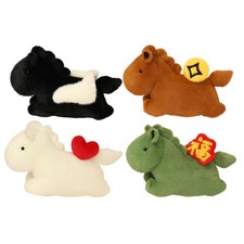 Peluche Cheval Poney Mascotte pour Garçons, Filles et Adultes Cadeau du