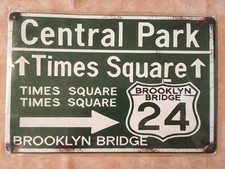plaque décorative " central Park - times square " neuve et emballée