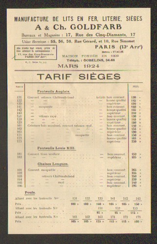 Paris usine lits - (xiii°), de