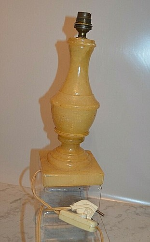 Ancien pied lampe chevet - ancien, de