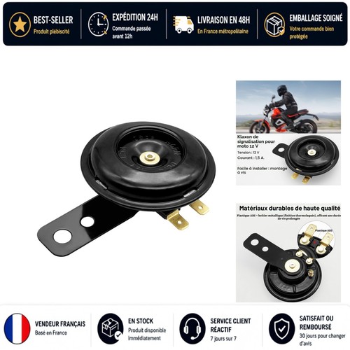 Klaxon moto 12v - moto, puissant