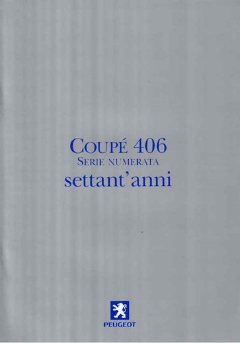 Catalogue brochure peugeot 406 - brochure,