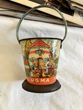 Ancien Sceau Tôle Pot De