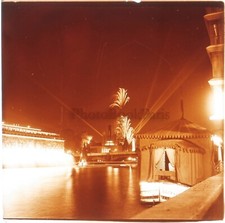 FRANCE Paris 1937 Universal Exhibition Fireworks La Seine Photo Plaque 