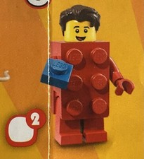 Lego 71021 Figurine L'homme Brique Rouge Minifigures Séries 18