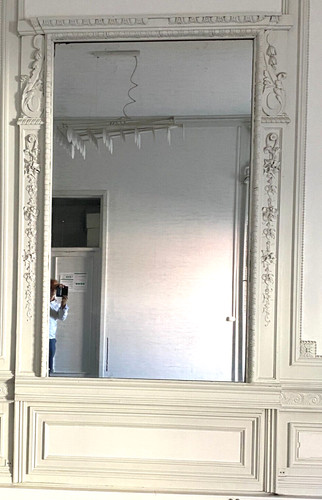 Miroir louis en bois - miroir,