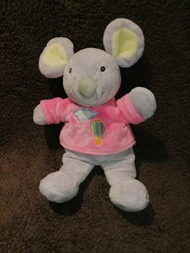 Doudou souris tee shirt rose