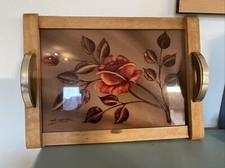 Ancien Plateau Bois Décor