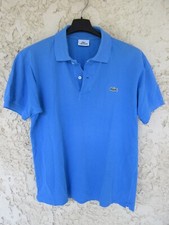 Polo LACOSTE Devanlay bleu ciel coton shirt manches courtes taille 3