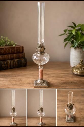 Belle lampe pétrole - lampe, à