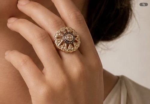 Bague diamants naturels 43 - bague, 0,43