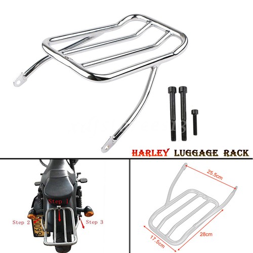 Moto chrome porte bagages - moto,