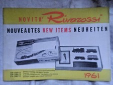 Modélisme ferroviaire - RIVAROSSI, catalogue - 1961, italien / anglais / allemand 