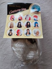 Perruque blanche avec natte n° 8018 Blonde Sheila neuve (li)