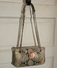 DKNY Metallic Python Leathers