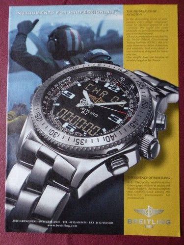 2002 pub montre breitling - pub,