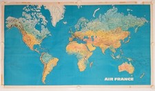 Affiche Carte Planisphère AIR