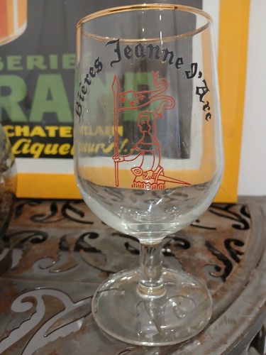 Verre pied biere brasserie - verre,