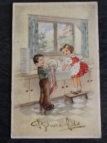 Illustree bonne fete petite - cp,