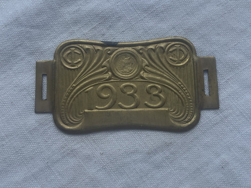 Ancienne plaque fiscale - plaque, de