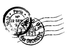 Cachet Postal Tampon, Bois