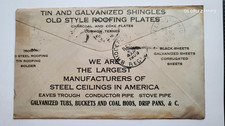 us stamp advertising roofing plates shingles 1909 cover Wheeling Corrugating Co.