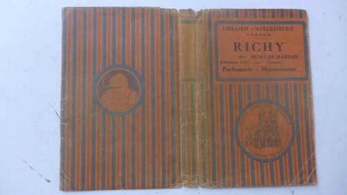 Couvre livre ancien michelin - couvre,