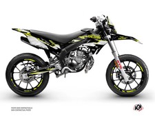 PACK Kit Deco + Housse de Selle 50cc BARBARIAN Derbi Xtreme 50 Jaune Neon