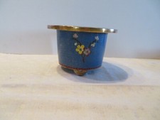 old tripod cloisonne enamel pot cover